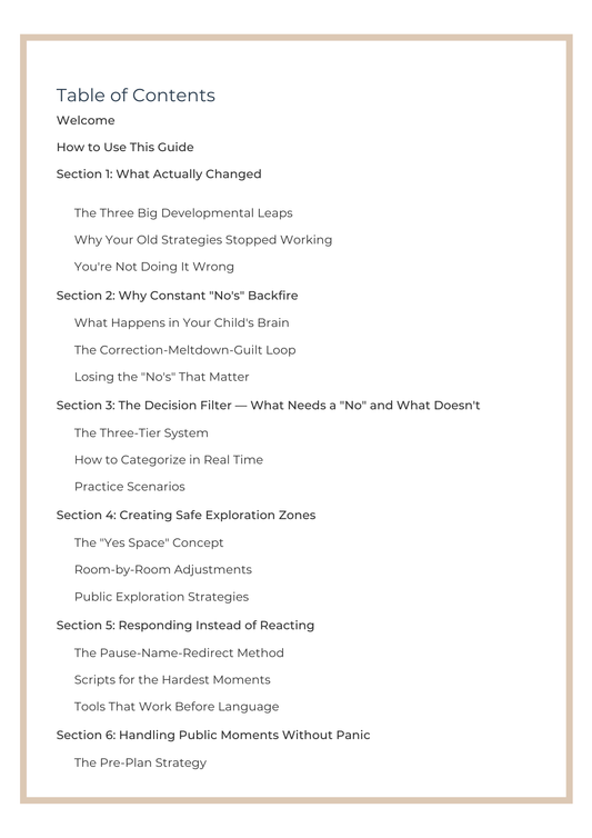 From Constant “No’s” to Calm Days